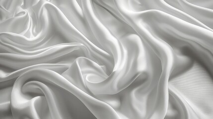 Obraz premium White gray satin texture that is white silver fabric silk panorama background with beautiful soft blur pattern natural.