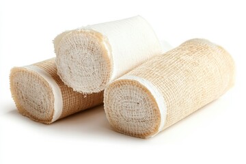 High-Quality Bandages for Medical Use and First Aid Kits isolated on White Background