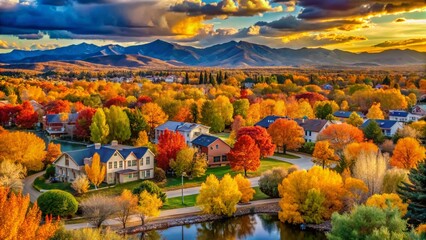 Stunning Landscapes of Aurora, Colorado Showcasing Nature's Beauty and Scenic Views in Autumn