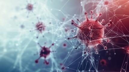  virus particles floating in room,  community transmission