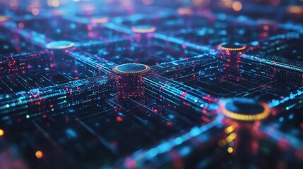 Obraz premium Revolutionizing Supply Chains: Blockchain Transparency & Smart Contracts