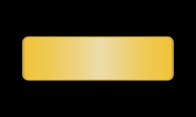 Golden frame blank template for banner, label, ticket