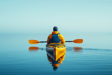 Kayaking on the lake