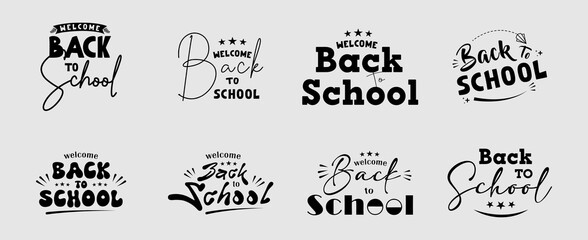 Back to School Typography with Color Pencils Design
