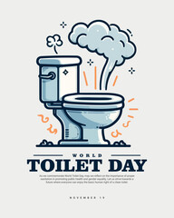 World Toilet Day social media post banner template