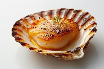 Grilled Scallop in Shell