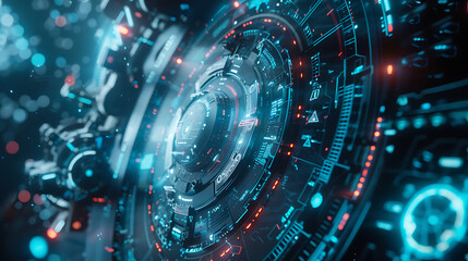 futuristic scene