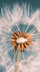 A close-up of a dandelion flower