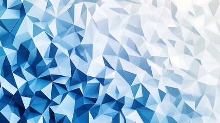 Abstract geometric background with blue and white color scheme.