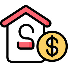 house with dollar sign