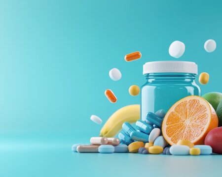 Illustration of Epigallocatechin as part of a healthy lifestyle