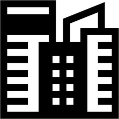 Vector Icon Building, company, corporation, institution, city