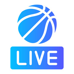 basketball gradient icon