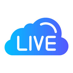 Obraz premium cloud gradient icon