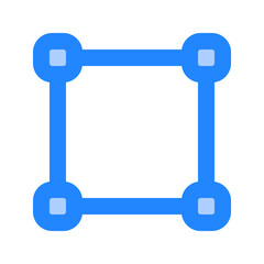 Selection icon. selection, select, graphic, tool, interface, scale, square, area, edit tools, edit. Vector icon illustration