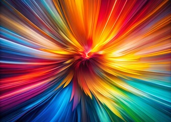 Obraz premium Vibrant abstract background with dynamic shapes and colors creating an energetic visual experience