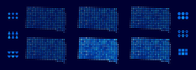 Obraz premium South Dakota Map