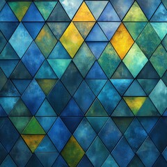 Light green and yellow geometric shapes forming a sharp and minimalistic