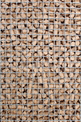 Corks on a metal grid