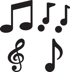 Musical notes vector art