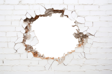 PNG Hole brick wall deterioration.