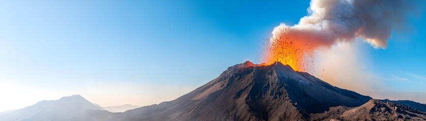 Fototapeta premium Advanced Geophysical Research on Volcanic Activity - Predicting Eruptions and Analyzing Magma Flows with Innovative Techniques