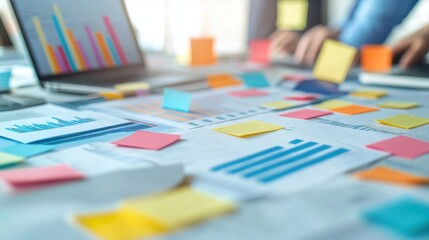 Collaborative Team Brainstorming Session with Visual Tools