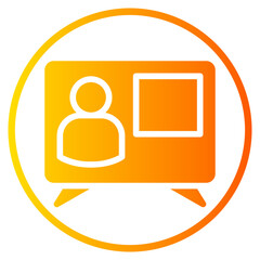 breaking news gradient icon