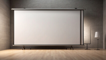 Fototapeta premium Blank Projection Screen