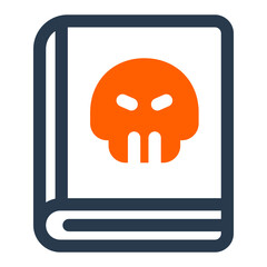 Scary Skull Horror Book Cover