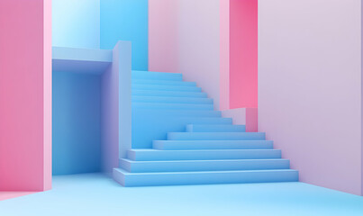 Minimalist banner background, pastel colorful