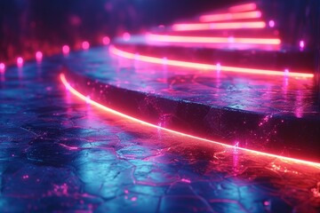 Dynamic 3d illustration of a rocket bar chart representing business growth and innovation