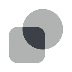 Shape builder icon. shape builder, shapes, graphic, graphic design, tool, graphic tool, interface, edit tools. Vector icon illustration