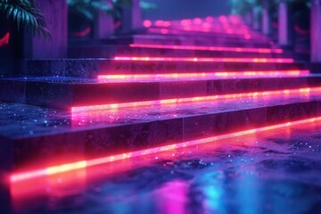 Dynamic 3d illustration of a rocket charting business growth with innovation in black and blue