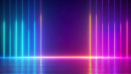 Minimalist neon abstract gradient background