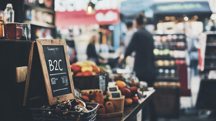 Marketing strategies for businesses with text "B2C" that sell directly to customers.