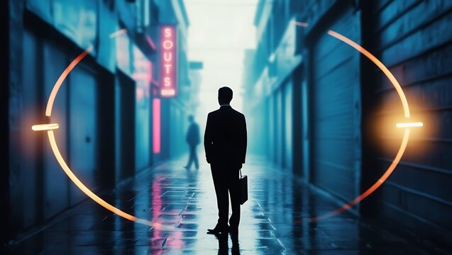 Businessman Strategizing: Time Management and Project Planning in a Fast-Paced Internet Technology Landscape