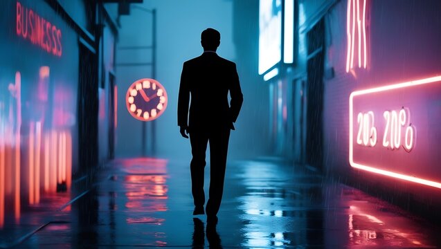 Businessman Strategizing: Time Management and Project Planning in a Fast-Paced Internet Technology Landscape