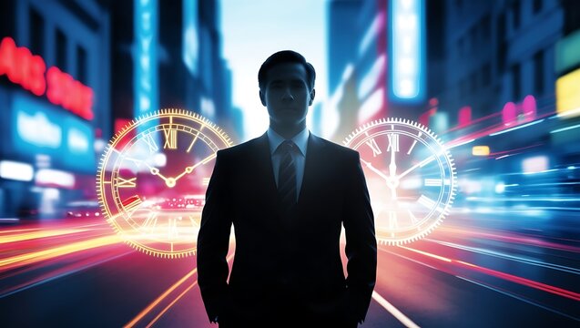 Businessman Strategizing: Time Management and Project Planning in a Fast-Paced Internet Technology Landscape