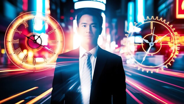 Businessman Strategizing: Time Management and Project Planning in a Fast-Paced Internet Technology Landscape
