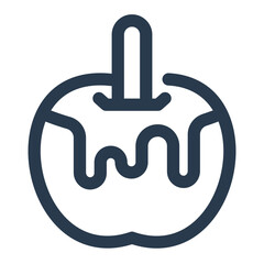 Dripping Caramel Dipped Apple