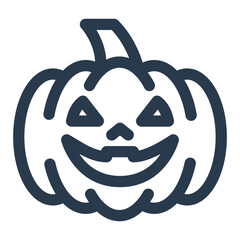 Smiling Jack-o'-lantern Pumpkin