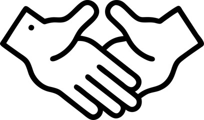 Obraz premium solidarity, icon outline