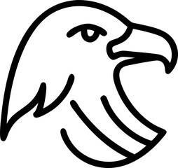 eagle logo good, icon outline