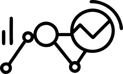 data analysis, icon outline