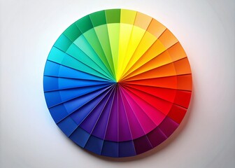 Obraz premium Vibrant Color Wheel Clipart for Art and Design Projects, Featuring a Spectrum of Beautiful Hues