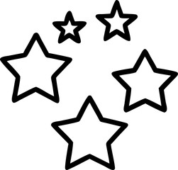 Obraz premium stars, icon outline