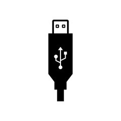 usb plug icon. usb connector symbol. data transfer computer usb drive symbol. portable storage pendrive device icon suitable for apps and websites