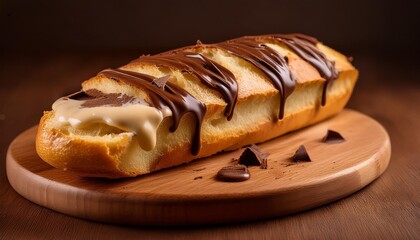 Slice Bread for breakfast with chocolate jam