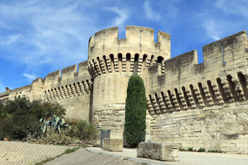 City wall in Avignon France